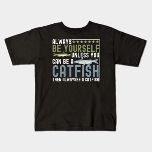 funny catfish Kids T-Shirt